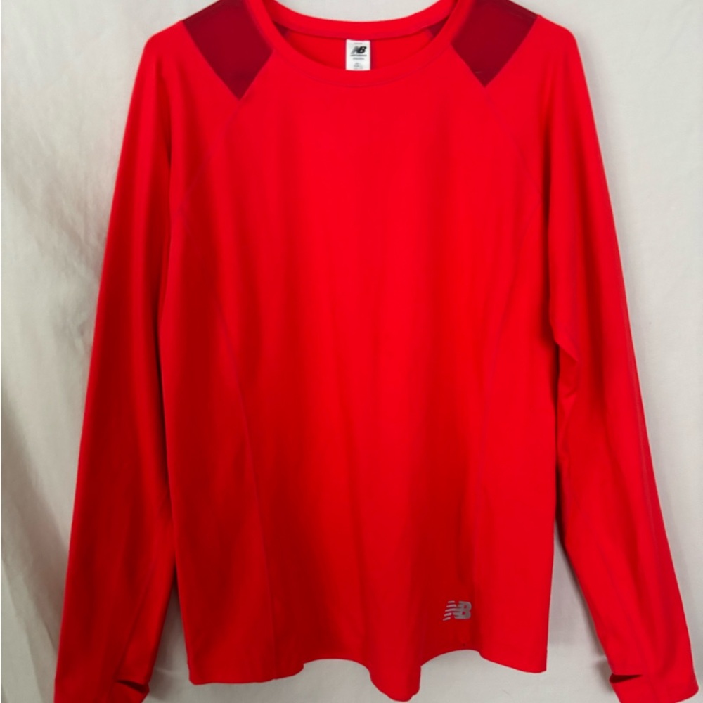 New Balance Vibrant Red Athletic Top